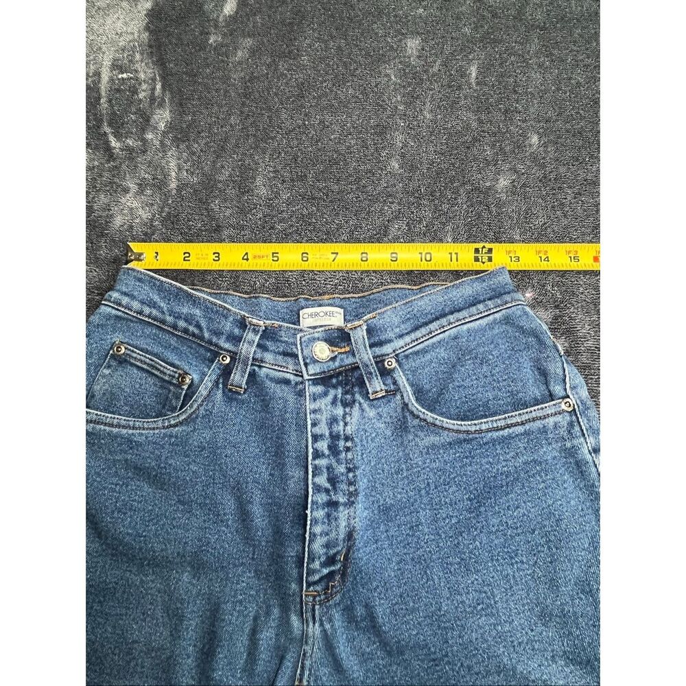 Vintage Cherokee High Rise Mom Jeans Women’s Size 4 Regular Blue Denim - Picture 7 of 8